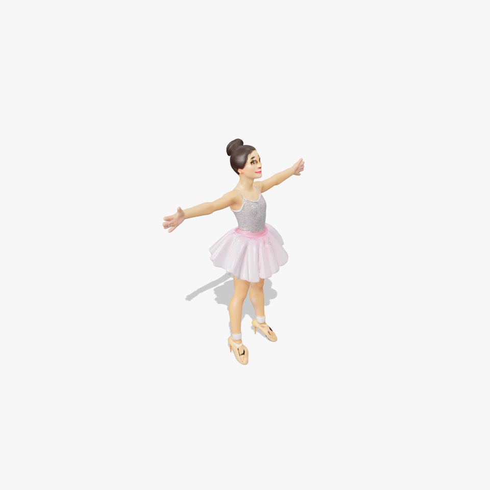 Elegant Tutu Ballerina model pack